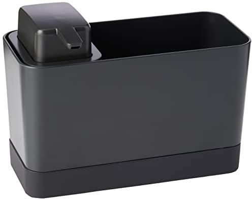 Brabantia Kit pour Organiser Son Espace évier, Organiseur et Distributeur de Savon - Dark Grey