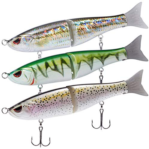 BASSDASH Wobbler konstgjort bete fiskedrag sommar dansare glide bait single jointed swimbait gädda lax öring muskel abborre