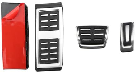 Auto Pedale Für Cupra Für Formentor 2020 2021 2022 2023 Auto Pedale Beschleuniger Gas Brems Fußstütze Edelstahl rutschfeste Pedal Abdeckung Bremse Pedalkappen(at Style B)