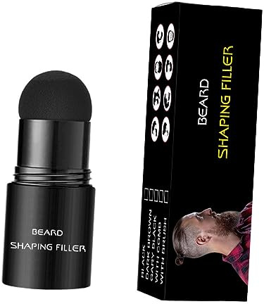 PACKOVE Bartfüllstoff Stick Schwarz Mittlere Größe Bartformungs Concealer Aus Hautfreundlichem Material Für Männer Bartstyling Werkzeug Für Dicke Und Dünne Bärte Tragbar