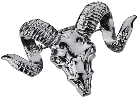Elegante Legierung Brosche für Männer Silber, Dekorativ für Events | Brosche Pin, Ziegenmotiv, Sichere Fixierung, Vielseitig Tragbar bei Hochzeiten
