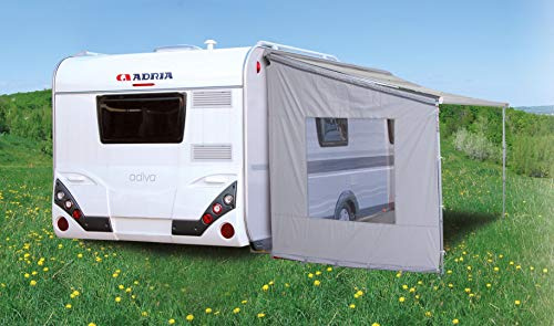 seitenwand Wohnwagen 212 x 230 cm Polyester grau