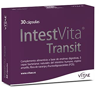 Vitae IntestVita Transit 30 cápsulas | Regula el tránsito intestinal | Favorece las digestiones | Combate el estreñimiento