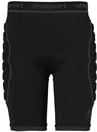 uhlsport Unisex bionikram vadderad svart utgåva, skyddande underkläder shorts för män, barn, skyddsbyxor, korta vadderade