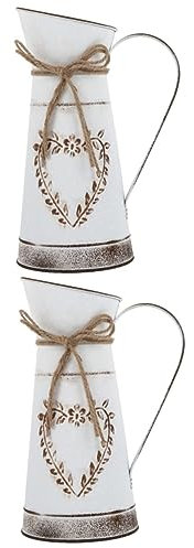Amosfun 2 Stücke Metall Eimer Metall Vase Vintage Design Für Home Office Küche Decor