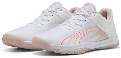 PUMA Accelerate Turbo W+, Weiblich Hallenturnschuh, PUMA White-Glowing RED-Rose Quartz-Alpine Snow,