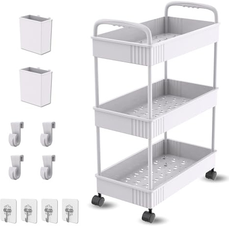 Ph Pro Heat Carrito Auxiliar con Ruedas para Cocina y Baño de Plástico