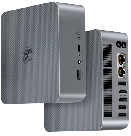 Beelink EQI12 Mini PC,Intel 12th Gen Core i5-1235U (10C/12T,up to 4.4GHz),Mini Computer with 32GB DDR4-3200MHz RAM 500GB M.2 2280 PCle 4.0x4 SSD,4K Dual Screen Display/Dual LAN/USB3.0/WiFi6/BT5.4