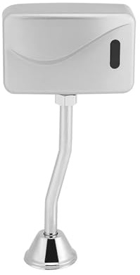Manual Water Closet Flushometer Silver Bathroom Toilet Wall Mounted Automatic Sensor Touchless Urinal Flush Valve DC6V