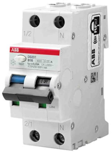 ABB DS201A-C16/0,03 FI/LS-Schalter RCBO 6kA 1P+N Typ A, C 16 30mA 2CSR255180R1164