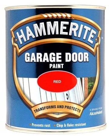 Garage Door Paint 750ml Black, Blue, Chestnut, Green, Red, White, Enamel (Red) Red