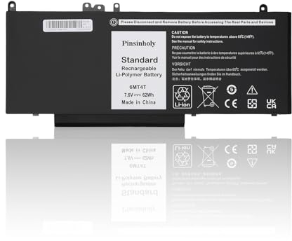 Pinsinholy 6MT4T Batteria per Dell Latitude 14 5470 E5470 15 5570 E5570 Precision 15 3510 M3510 Serie Notebook per 7V69Y TXF9M 79VRK 07V69Y 0HK6DV 079VRK 0TXF9M 451-BBUQ