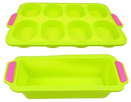 Zerodeko Molde Antiadherente de Silicona, 2 Piezas para Pan Francés