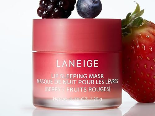 LANEIGE Originale, maschera per dormire per labbra, maschera notturna per labbra, 20 grammi, by BELLA | BERRY (quadrati rossi)