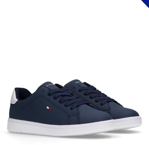 Tommy Hilfiger Sneakers Basse Stringate, Jack, Blu/Bianco