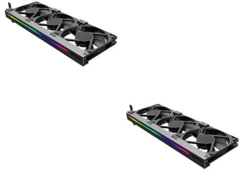 Angoily 2pcs Fan Design Graphics Card Cooler Rgb Led Fan Cooler for High Performance Video for Gaming Computer