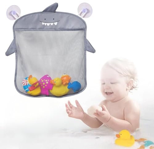 COYUN 1 Pezzi Bath Rete Giocattolo, Rete Giocattolo per Vasca, Organizzatore Giocattoli Bagno Borsa Sacca Rete Portaoggetti da Appendere Immagazzinaggio del Giocattolo del Bagno, Cesta Porta Giochi