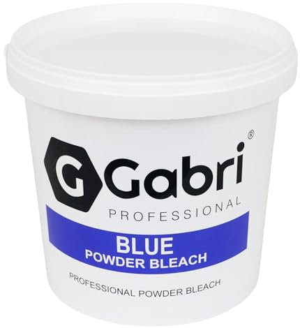 Gabri Professional Powder Bleach 500g, Hair Bleach, Premium Hair Lightener with 8 Levels of Lift, Dust-Minimising Formula, Perfect for Highlights, Balayage & All Salon Techniques (Blue, 500g)