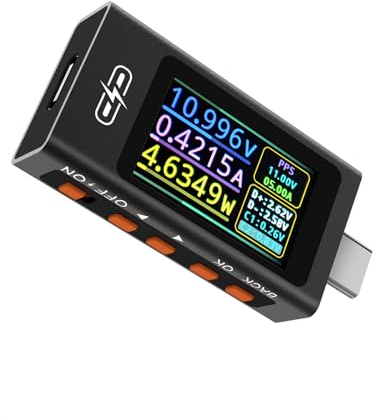 Testeur USB C POROMETISTO, 3,3~40 V 0~12 A Multimètre Numérique de Type C