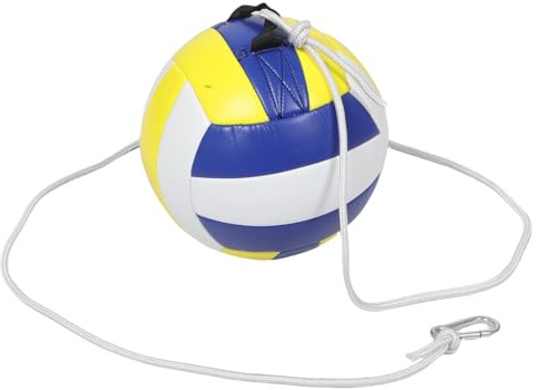 Hohopeti Palla da Allenamento per Pallavolo con Corda Regolabile, Pallavolo Indoor Morbida e Sicura, Ausilio per Allenamento Passaggi e Schiacciate per Giovani Adulti