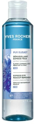 Yves Rocher - Desmaquillante Ojos y Labios Bifásico 200 ml - Pur Bleuet con Aciano Bio - 100% Desmaquilla Suavemente - Waterproof - Sin Perfume - Apto Lentillas