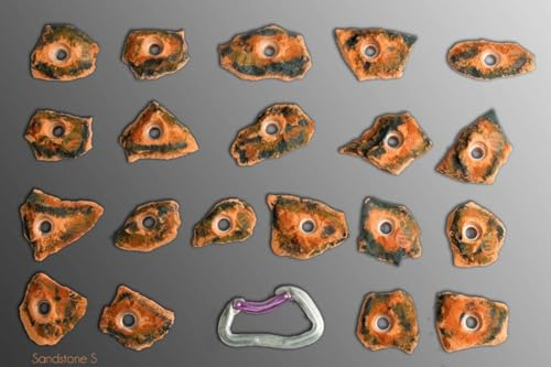 Move-it-Climbingholds Sandstone s Klettergriffe S, Farbe:grau