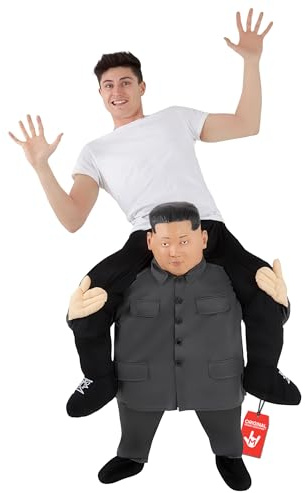 Morph Kim Jong Un ryggsäck kostym för vuxna, rolig karnevalkostym kvinnor män