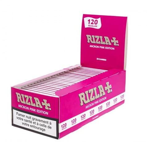 Feuille à Rouler Regular rizla + Micron Pink Edition x 25