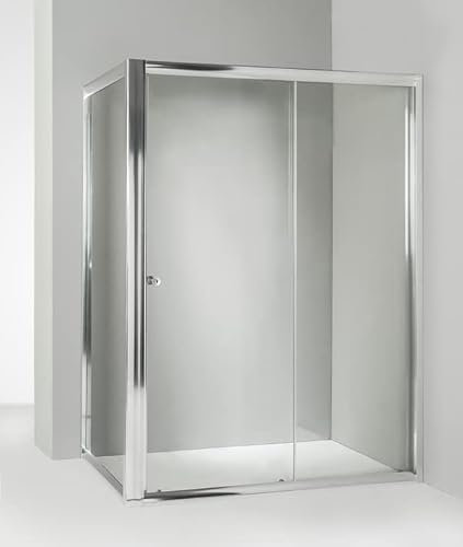 Hydra Box Doccia angolare Anta Fissa Porta Scorrevole 70x120 cm Trasparente