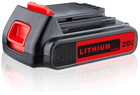 MANUFER LBXR20 18V/20V 3.8Ah Replace for Black and Decker 18V Battery Li-ion Replacement for Black and Decker BL2018 LBXR2020-OPE LB20 LBX20 BL2018-XJ GKC1825L GTC1850L20 STC1820
