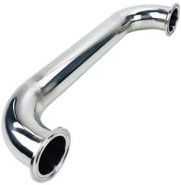 UGLYAF Tri-Clamp 1,5'' (38 mm) AD 50,5 mm, 180-Grad-Bogenrohr, Edelstahl 304