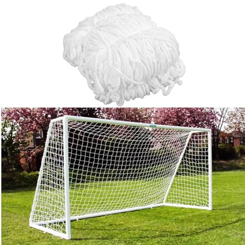 BuyWeek Fußball Tornetz, 3 m x 2 m Fußballnetz Polypropylen Fussballtor Netz Ersatznetz für Fußballtraining, Fußballspiel