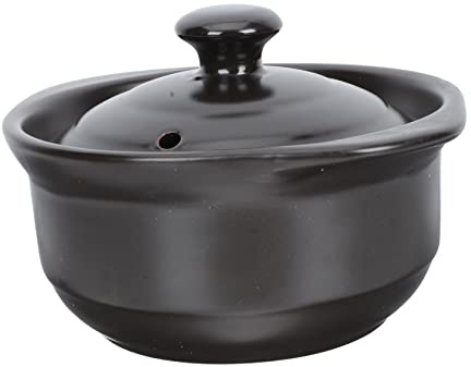 VALICLUD Casserole à Ragoût Céramique Marmite Multifonction Pour Soupe Chauffage Uniforme Usage Domestique Compatible Four Et Lave-vaisselle