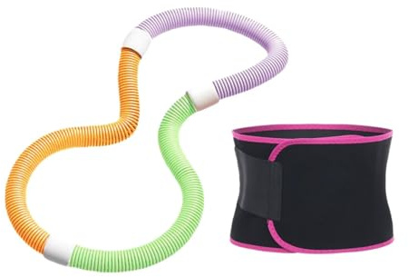 SunsoilGiant Fitness Hoop Erwachsener Gymnastikreifen für Vielseitige Fitness Zur Aktivierung von Bauchmuskeln Taillenmuskulatur Beinen Und Rücken Aus Flexiblem Ma, 1 Kg