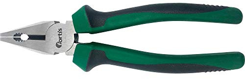 FORTIS Alicates Tenazas Combinados Pulidos para Cortar Alambre, 200 mm, Mango M.K