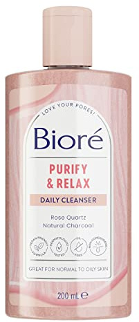 Biore Purify and Relax Daily Cleanser, 200 ml