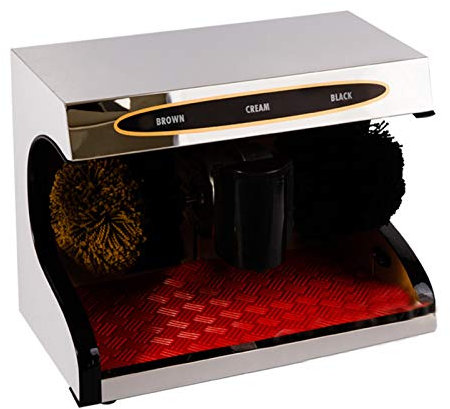 NNHDWS Shoe Polisher Automatic Induction Shoe Polish Mechanical Polishing Machine Electric Shoe Brush for Family Hotel Bank Office Shoe Brushes(Give Shoe Polish),F