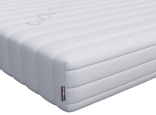 Visco Therapy Recon Eco Foam Mattress – EU Double (200x140x17cm) Firm Orthopaedic Comfort with Cushioning & Pressure Relief – Hypoallergenic, Washable Cover, Silent No Springs, UK Made