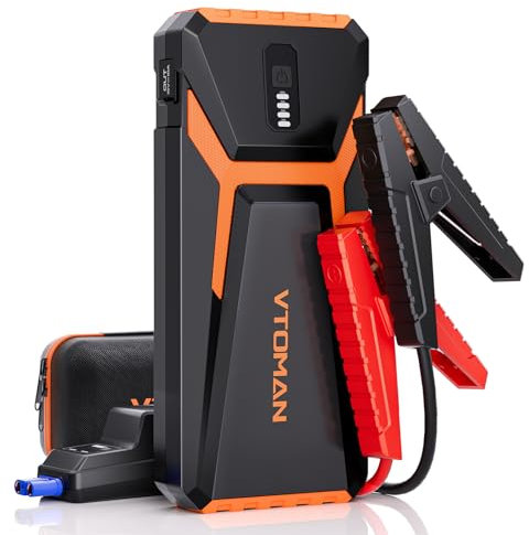 VTOMAN V10 Jump Starter Power Pack 3500A,Car Battery Booster Jump Starter (Up to 9.5L Gas or 7.5L Diesel) for 12V Vehicles,Battery Booster Pack with Type C Quick Charge
