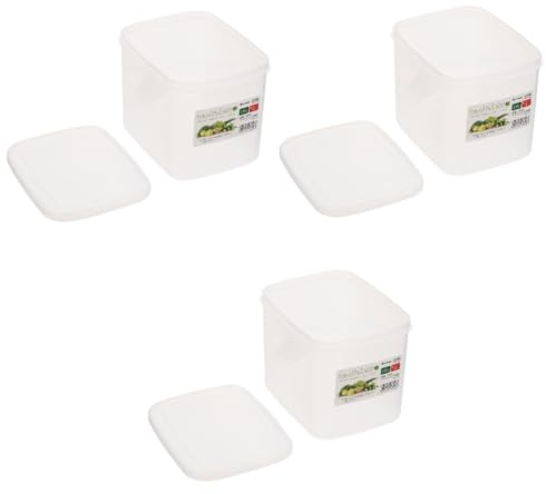 Alipis Scatola Portapane in Plastica Di Alta Qualità 3 Pezzi Liscia E Facile Da Usare Contenitore Multifunzionale