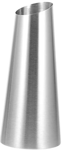 Ciieeo Edelstahl Blumenvase Breit Unten Metallvase Für Zuhause Behälter Für Trockenblumen Pflanzgefäß Haushaltsbedarf