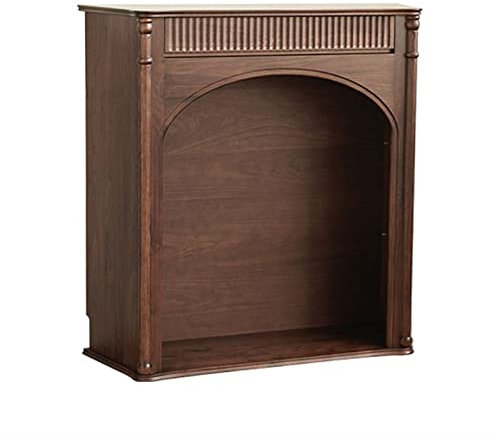 Marco de repisa de Chimenea Vintage Chimenea Chimenea Gabinete Decorativo Gabinete Minimalista Repisa Estante Estantería Nogal Chimenea Estufa Mantel Trim Surround Decoración de repisa de Chimenea