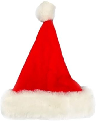 Fcnjsao Weihnachtsmütze Unisex Für Erwachsene Teenager Cosplay Weihnachtsmannmütze Urlaubsmütze Für Festliche Party Neujahrsgeschenke Winddichter