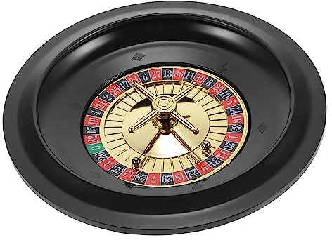 KONTONTY Russisches Pokerrad Spielrad 10 Zoll Kunststoff Bar Party Tischspielrad Festival Spielrad Mit Drehbarem Roulette Design Für Zuhause
