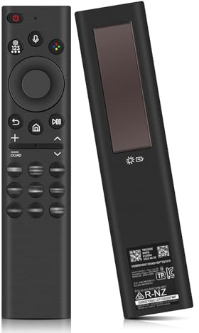 Telecomando Nove tasti di scelta rapida Solar Voice per SMS Smart TV, telecomando universale, telecomando vocale sostitutivo con USB Type-C, compatibile con telecomando SMS Smart TV - Nero
