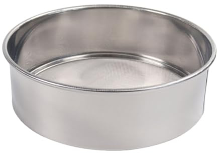 Setaccio a rete Sift Pro – Setaccio per farina in acciaio inox, strumento di filtraggio per polvere fine | Attrezzatura da forno durevole, setaccio a 40 maglie 60 mesh per zucchero, farina, spezie e