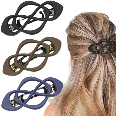 3 Pièces Pince cheveux femme, Accessoires cheveux, Pinces à cheveux pour femmes, Accessoires cheveux femme, Grande Epais Grosse Barrette Cheveux