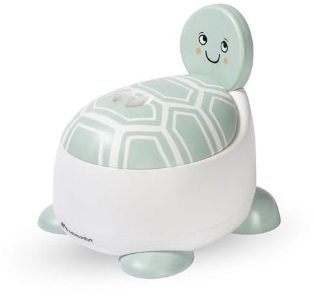 Bebeconfort Bequemes Töpfchen für Kinder, 12–36 Monate (max. 20 kg), Süßes Tierdesign, Ergonomisch & Kompakt, Leicht zu Reinigen, Hygienischer Spritzschutz, Rutschfestes Töpfchen Baby, Schildkröte