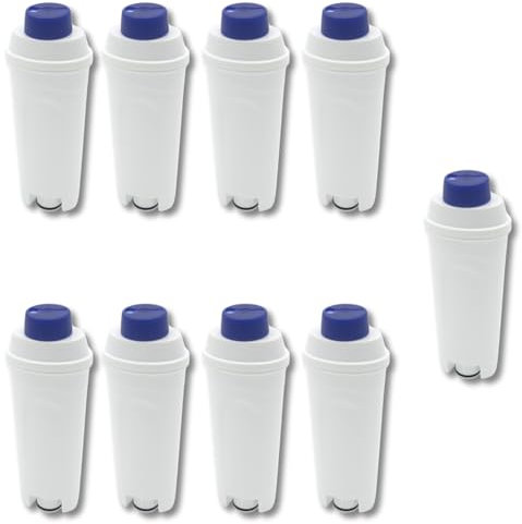 SOS Accessoire Lot de 9 Filtre à eau pour machines à café automatique DeLonghi DLSC002 SER3017 5513292811 ECAM Eletta Dinamica Magnifica ETAM Autentic