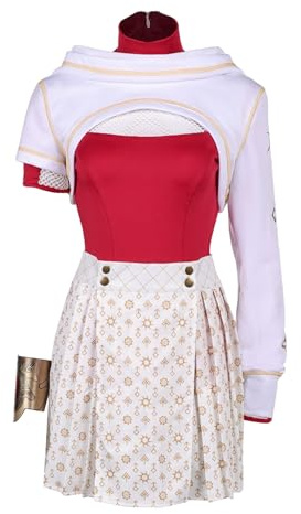 Waslary Nova Kostüm Erwachsene Film Cosplay Jacke Rock Oberteile Armband Cheerleader Uniform Halloween Party Set